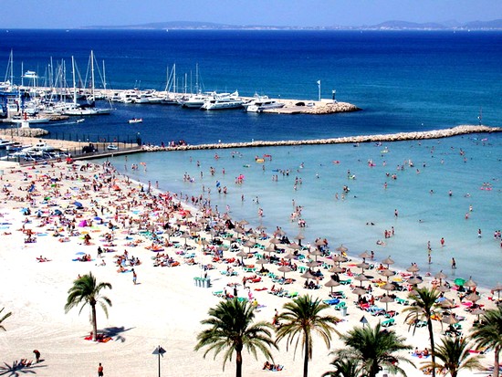 Plaza Playa De Palma W El Arenal Palma De Mallorca Majorka Baleary Przewodnik Po Hiszpanii