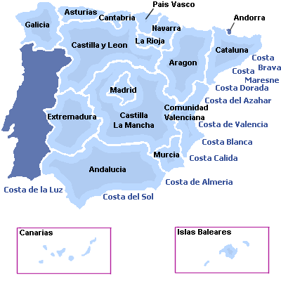 Mapa-hiszpańskich-wybrzeży