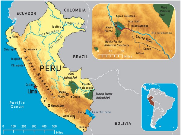 PERU-MAPA-ATRAKCJE-TURYSTYCZNE